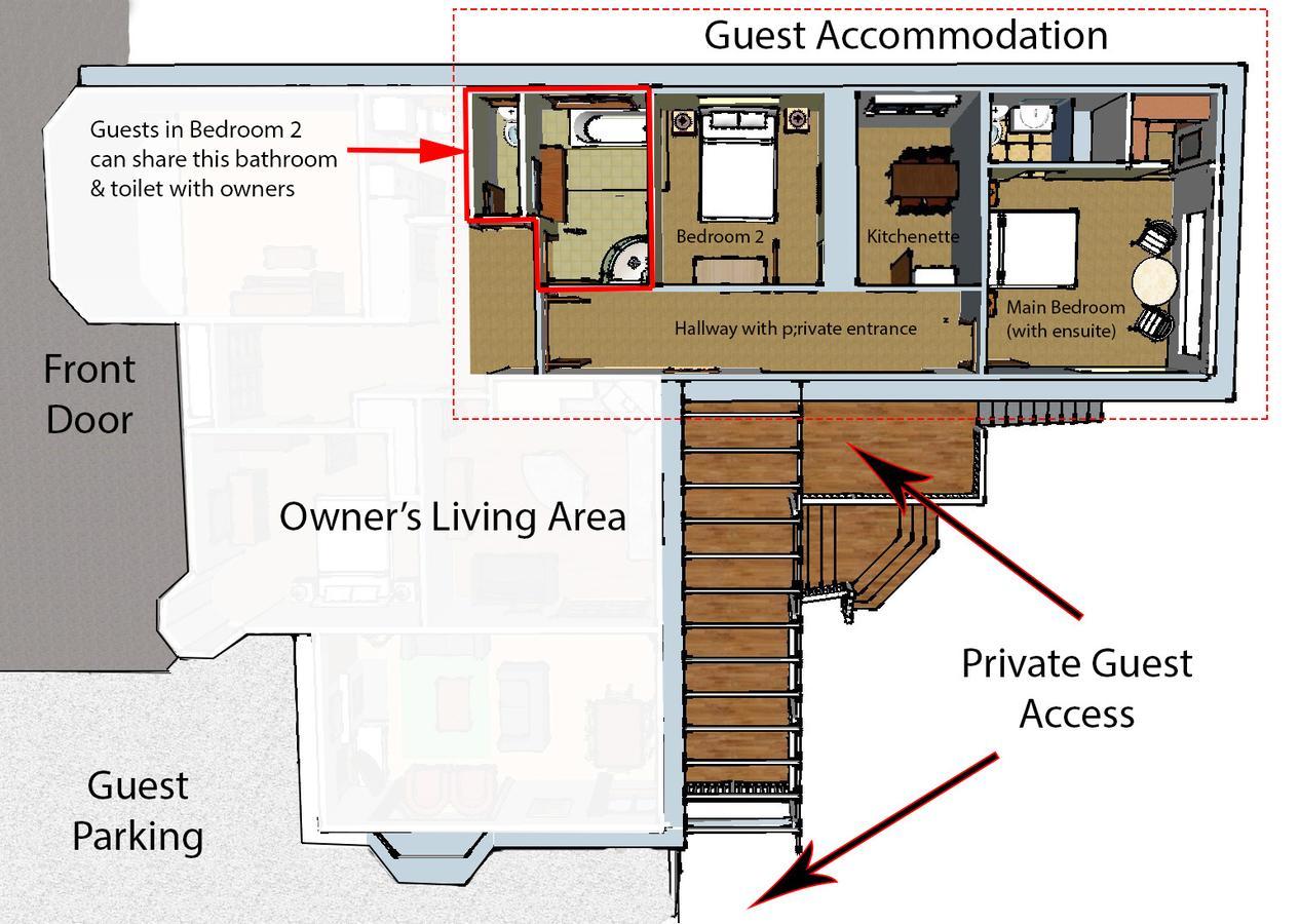 Sunny Mornington 2 Bedroom Guest Suite Dunedin Ngoại thất bức ảnh